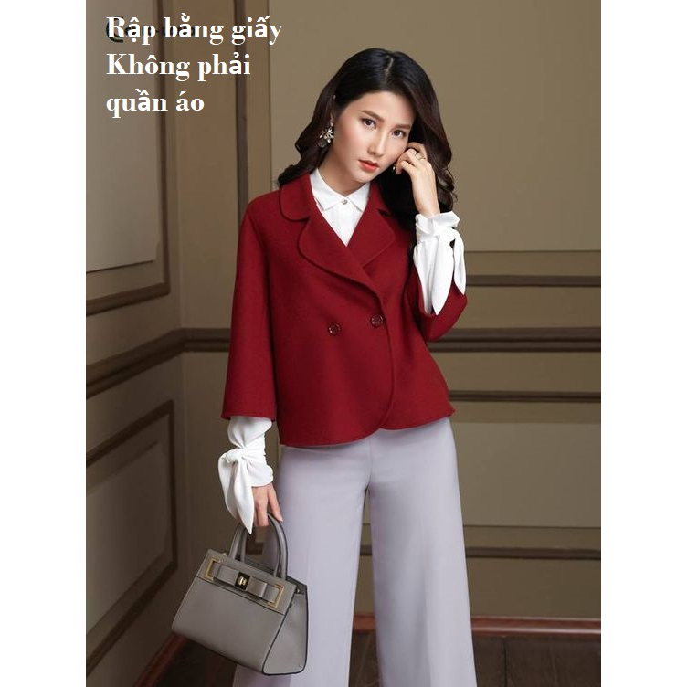 Rập giấy cắt sẵn mã M0038- rập giấy mẫu áo sơ mi cổ vest, tay lỡ (bản vẽ)