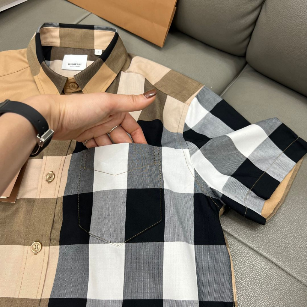 Sơ mi kẻ nam Burbery bản Like Au 1:1 cao cấp nhất