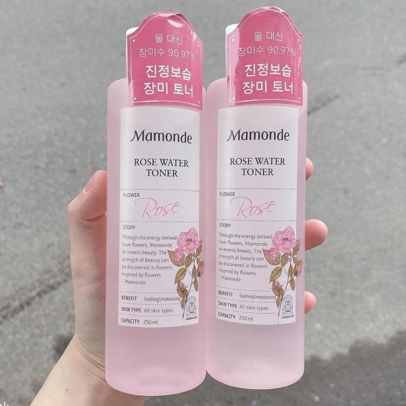 Nước Hoa Hồng Không Cồn Hàn Quốc Mamonde Rose Water Toner