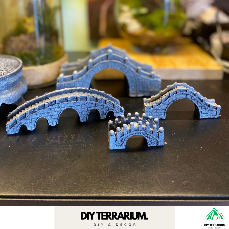 Bộ Cầu Giả Đá 4 Size Mini Trang Trí Terrarium, Tiểu Cảnh