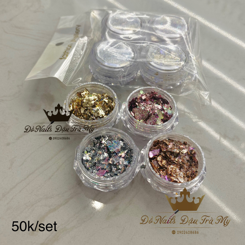 Phụ kiện nail - Set nhũ mix N375