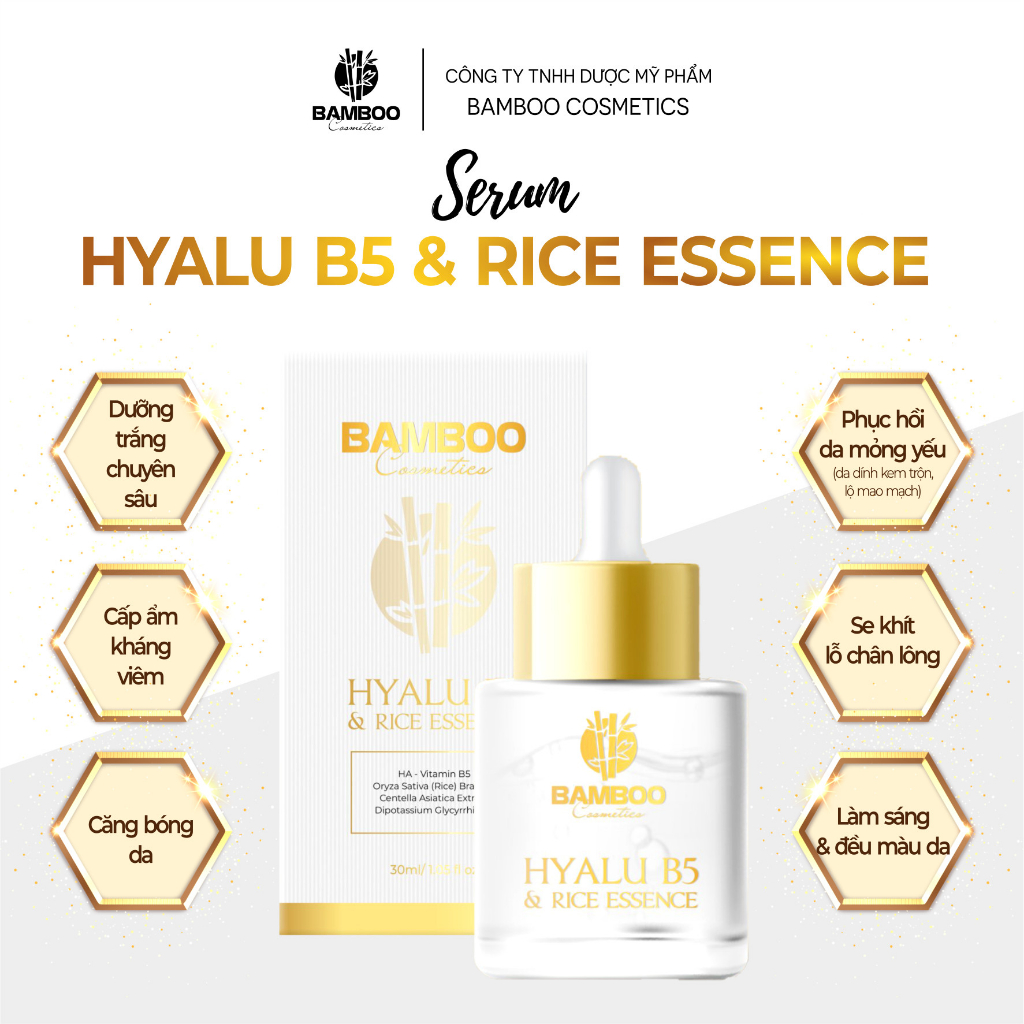 ⭐Mẫu mới 2023⭐Serum gạo B5 Bamboo siêu phục hồi da