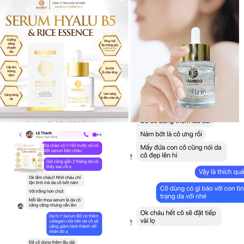 ⭐Mẫu mới 2023⭐Serum gạo B5 Bamboo siêu phục hồi da