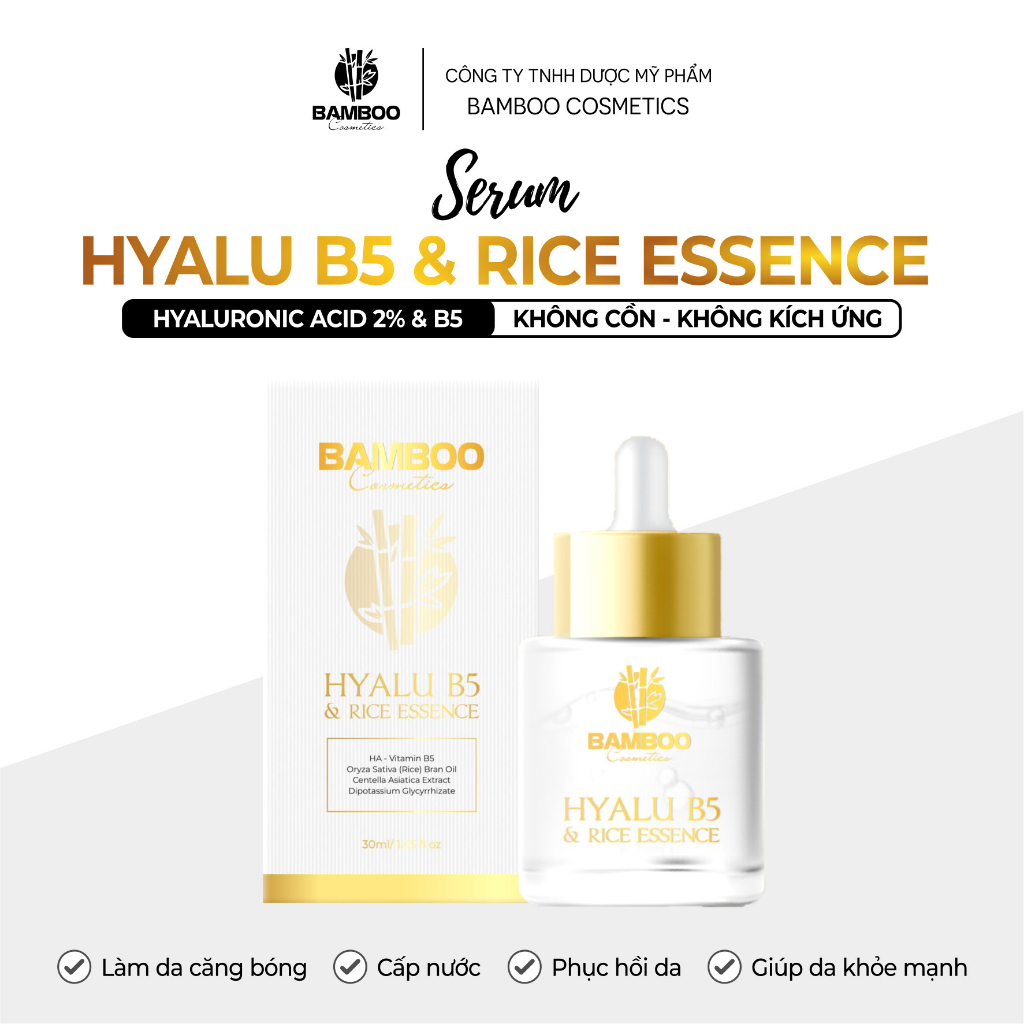 ⭐Mẫu mới 2023⭐Serum gạo B5 Bamboo siêu phục hồi da