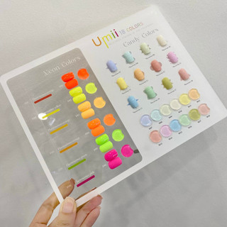 Phụ kiện nail - set sơn umii neon & candy 18màu