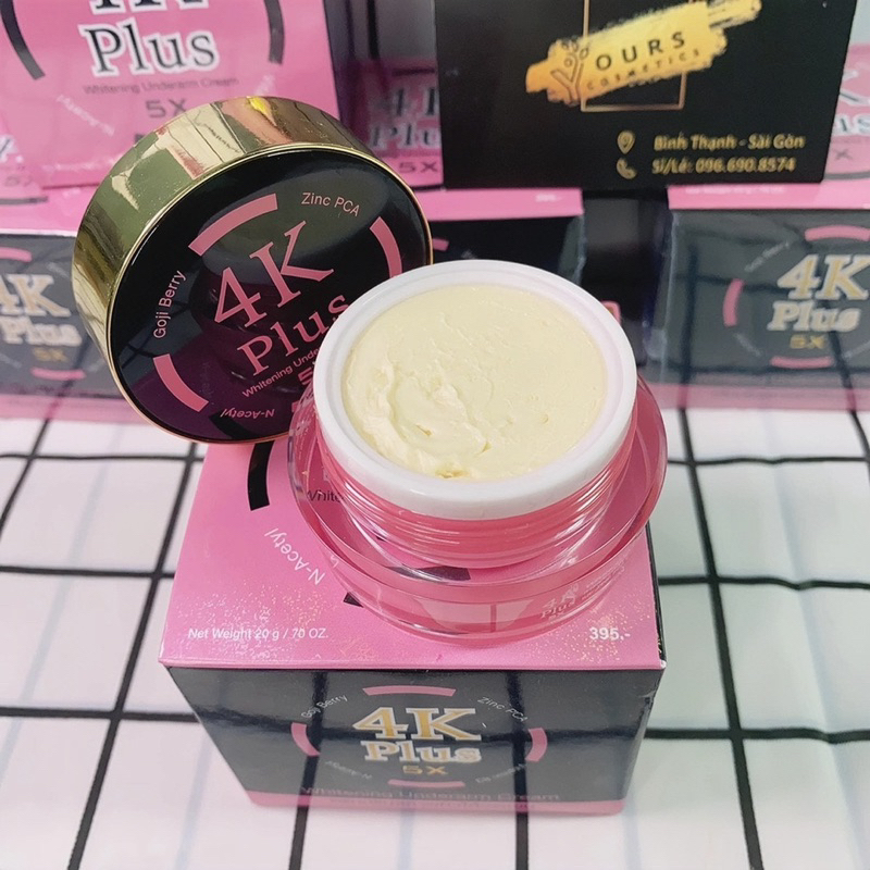 Kem Dưỡng Giảm Thâm Nách 4K Plus 5X Thái Lan Underarm Cream 20g