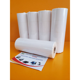 Giấy in tem trà sữa mã vạch 52x33 mm tem nhiệt foody giấy in nhiệt có nhãn dán