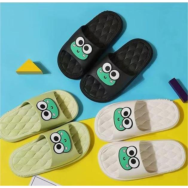 Thiên_đường Dép bánh mì nữ con ếch Hoạt Hình Dễ Thương, chất liệu EVA đúc nguyên khối, êm ái khi đi, đế dày 3CM.