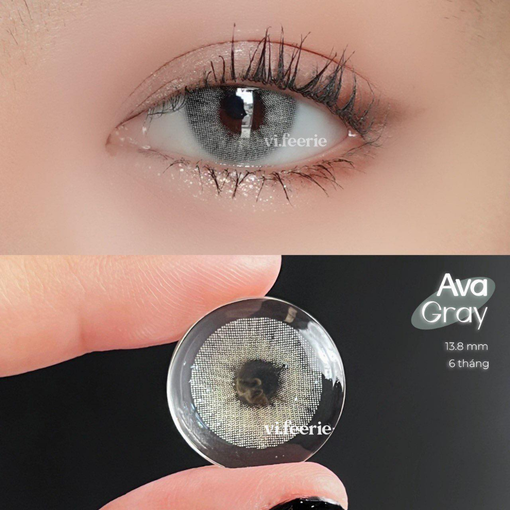 Kính áp tròng (lens) xám Ava Gray có độ cận-VF Lens