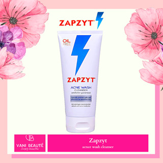 Sữa rửa mặt và Gel giảm dành cho da dầu mụn ZAPZYT Ance Wash 177g chính hãng Mỹ