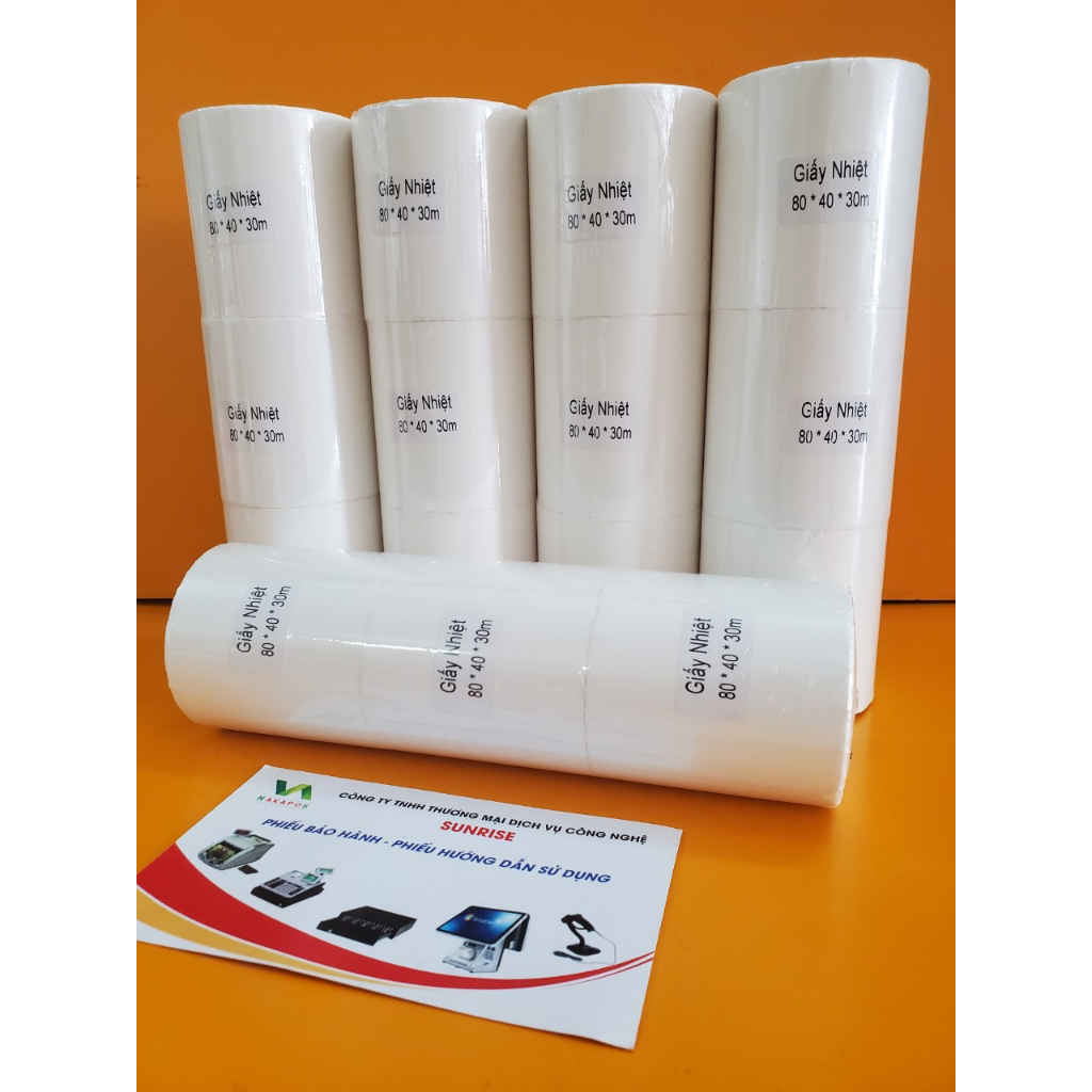 Decal in tem nhãn 80x40 mm giấy in có lớp dán 8x4 tem mã vạch  8x4cm Tem 80*40