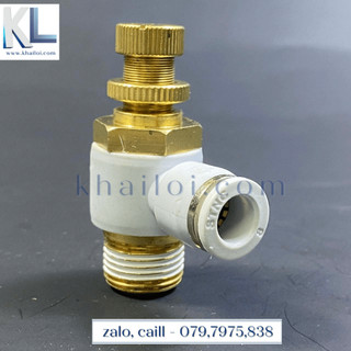 Van tiết lưu khí nén YSC STNC-Van tiết lưu điều chỉnh hơi khí nén SL ren ngoài