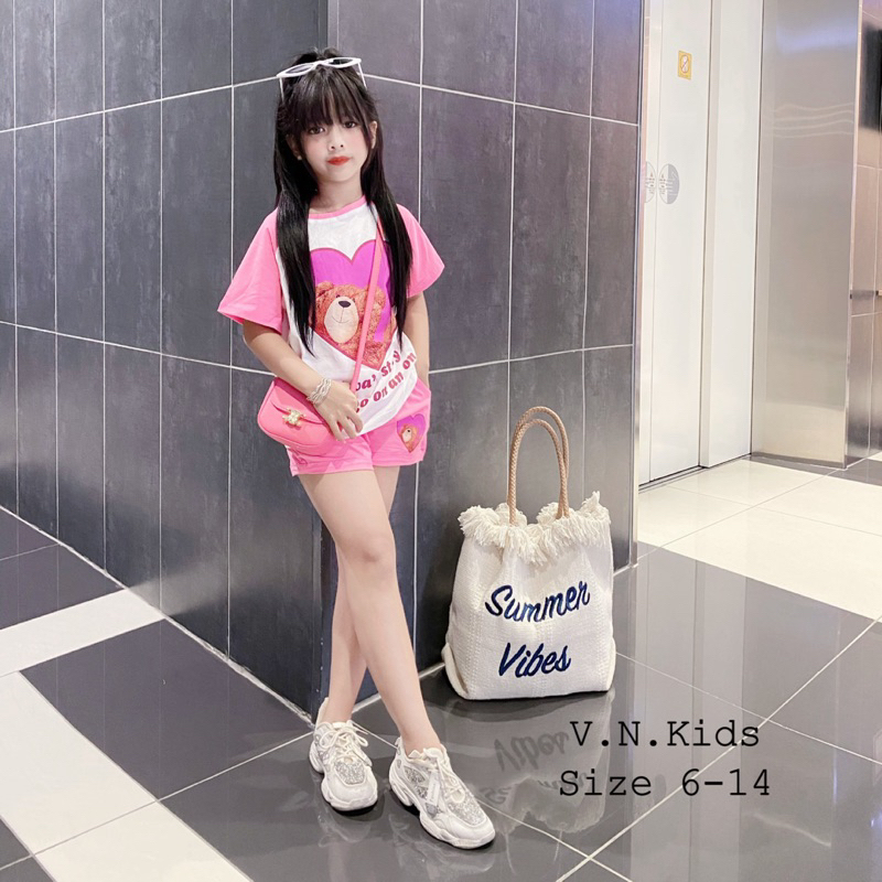 Bộ gấu ❤️ xinh xỉu cho Bé đón hè size đại 17kg - 42kg