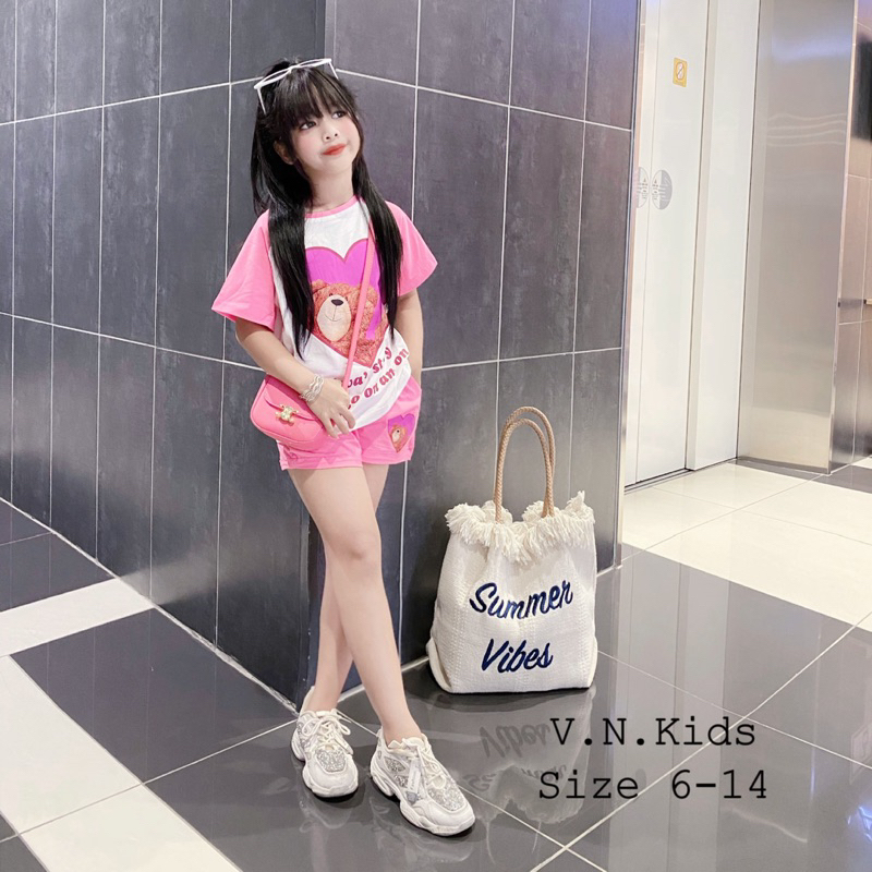 Bộ gấu ❤️ xinh xỉu cho Bé đón hè size đại 17kg - 42kg