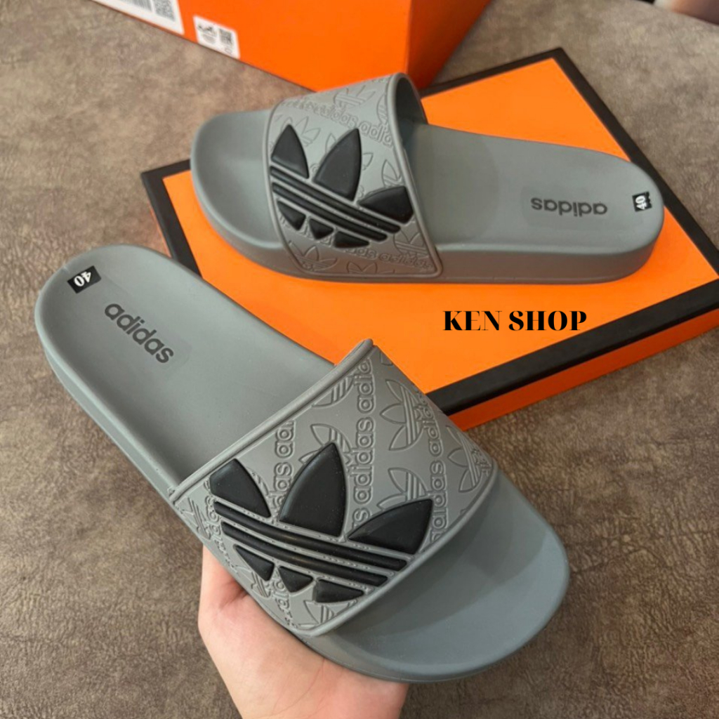 Dép nam adidas ,Dép adidas mẫu mới thiết kế đế cao su đúc đi êm chân form dáng thể thao chống thấm nước mẫu mới 2023