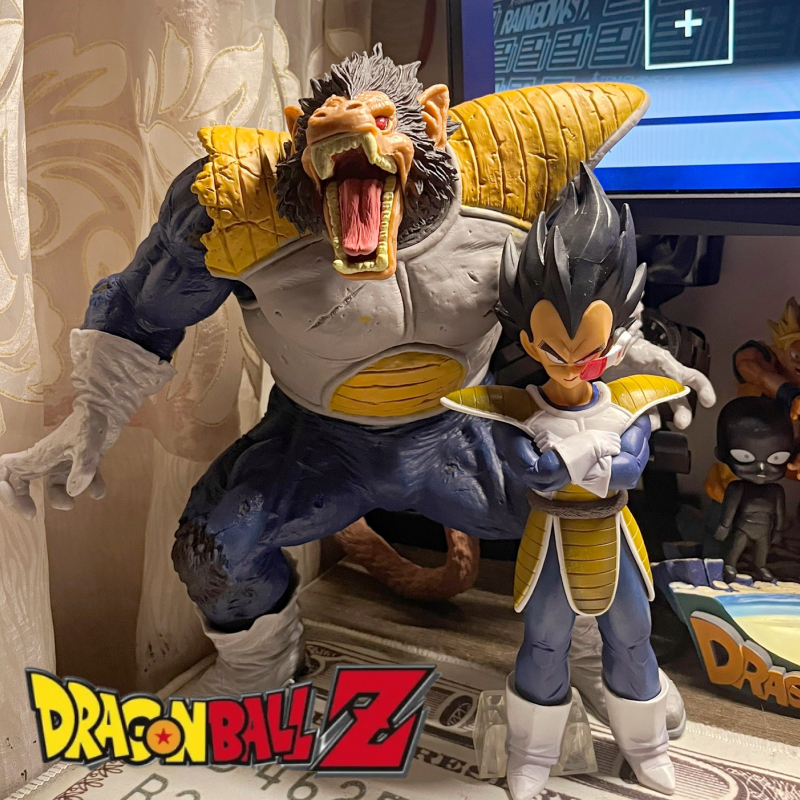 MH05 - Mô Hình Chất Lượng Cao Khỉ Xanh Vegeta Cao 30cm Và Khỉ Vàng Son Goku Cao 40cm - Mô Hình Dragon Ball Super