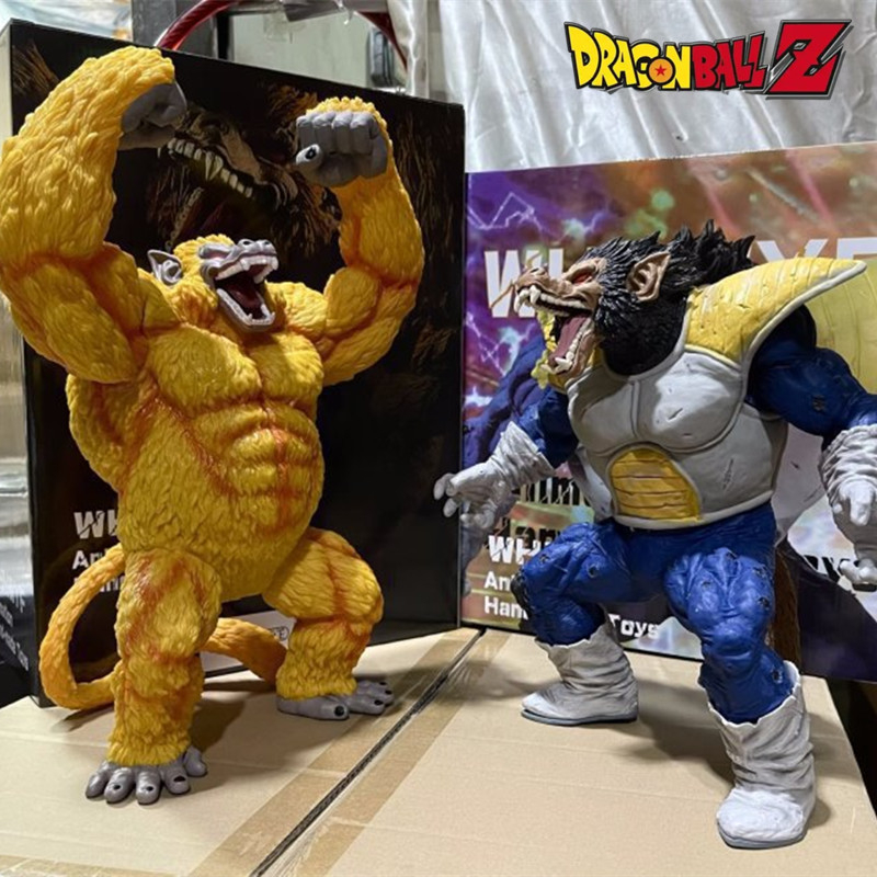MH05 - Mô Hình Chất Lượng Cao Khỉ Xanh Vegeta Cao 30cm Và Khỉ Vàng Son Goku Cao 40cm - Mô Hình Dragon Ball Super