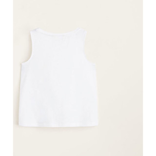 Áo ba lỗ bé gái Mango (Auth) 5-6y (2 màu)