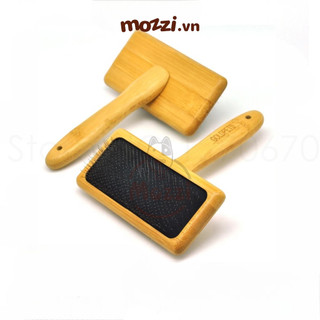 GoldPets Lược kim cán gỗ chải phồng lông cho chó mèo