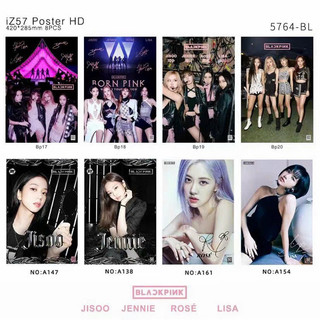 Set 8 tấm poster blackpink khổ lớn 42x28cm