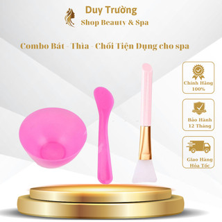 Combo bát - thìa - chổi tiện dụng cho spa .