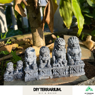 Combo Tượng Sư Tử Giả Đá 3 Size