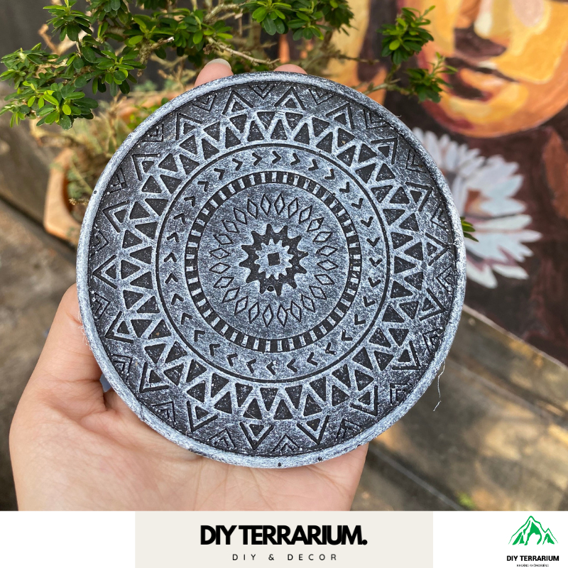 Họa Tiết Hoa Văn Mạn Đà La Giả Đá Trang Trí Tiểu Cảnh - Rộng 10Cm