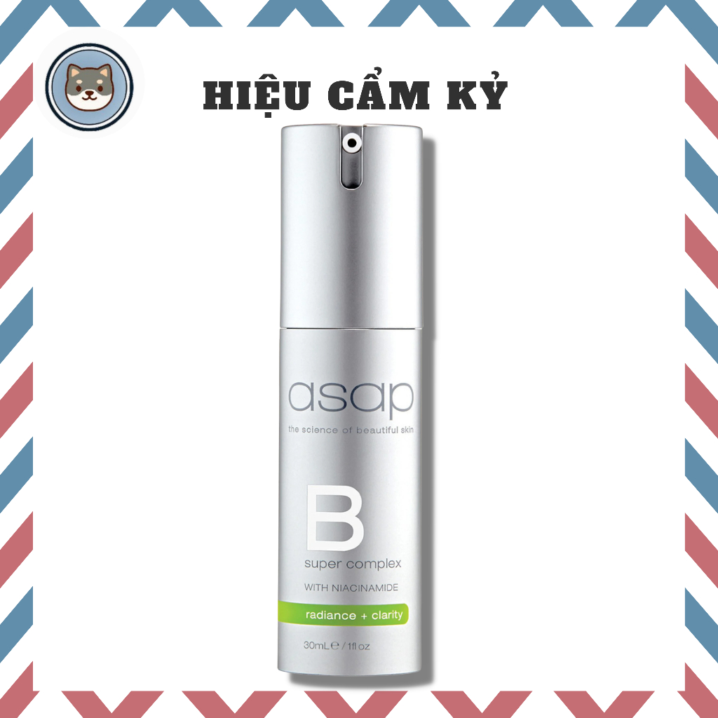 Serum ASAP B Super Complex With Niacinamide Tinh Chất Giảm Nếp Nhăn, Dưỡng Sáng Da Ngừa Mụn