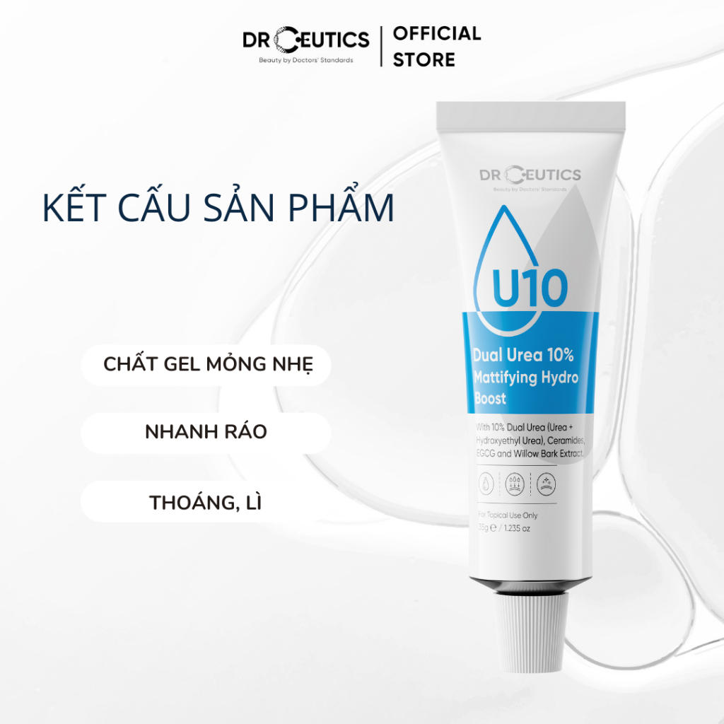 Kem Dưỡng DRCEUTICS Vitamin A Trẻ Hoá Căng Mịn | Dưỡng Ẩm Phục Hồi Dual Urea 5%, 10%, 15%