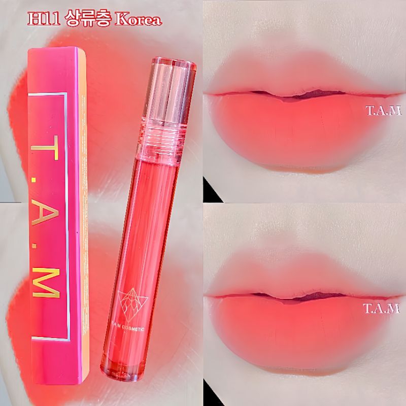 Son môi kem lì màu nude Cam đào H11 Tam comestic siêu lì, mềm mịn, lâu trôi tone cam siêu đẹp