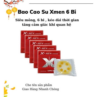 Bao cao su X-Men Siêu mỏng Gắn Bi Tăng Khoái cảm - BCS Xmen có 6 Bi lớn- Shop Anh Thư 89