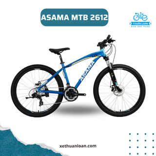 Xe đạp thể thao asama mtb 2612. tặng kèm chắn bùn, bình nước, giá đỡ bình nước, dầu tra xích cao cấp
