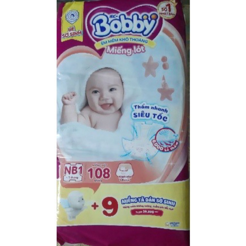 Miếng Lót NB1 Bobby 108 Miếng