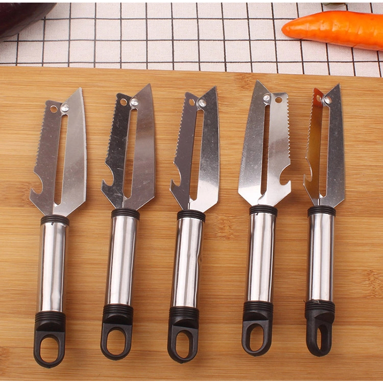 Dao Bào 2 Lưỡi Inox 5 trong 1 Đa Năng Có Lỗ Treo Vô Cụng Tiện Dụng