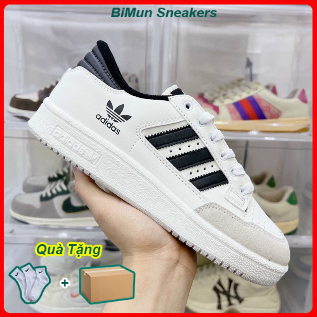 Giày Adidas Forum 84 Low 2 Màu Trắng Và Đen Hottrend, Giày Sneaker Adidas Forum Nam Nữ Kiểu Dáng Thể Thao Full Bill+ Box