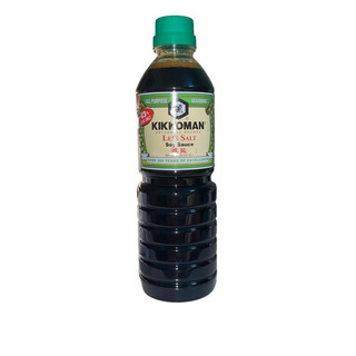 Nước tương ít muối hiệu kikkoman 600ml hsd 4/2025
