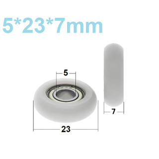 Bộ 10 cái ròng rọc rèm cửa-ròng rọc tròn-con lăn cửa trượt-con lăn rèm cửa