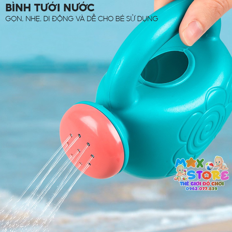 Đồ Chơi Xô Xúc Cát Bằng Nhựa 18 Chi Tiết Cho Bé Đi Chơi Biển, Chơi Nhà Tắm, Xúc Hạt Muồng