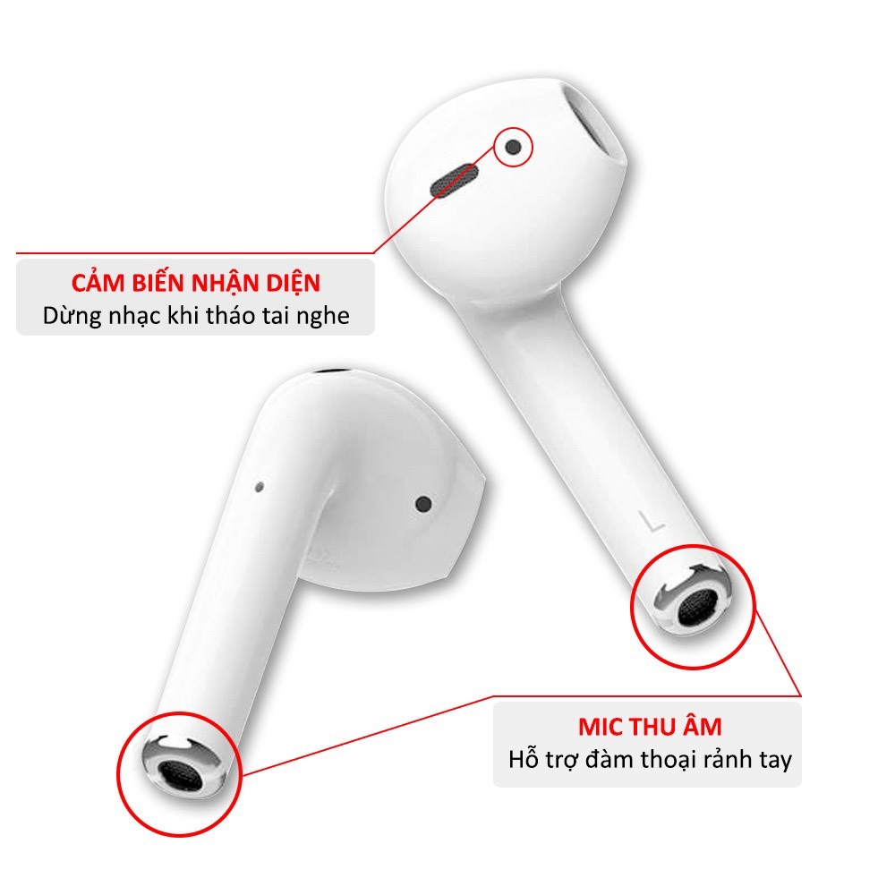 Tai nghe Bluetooth AIP2 Cảm Ứng Nhỏ Gọn Tiện Lợi Âm Thanh HIFI Định Vị Đổi Tên LC DESIGN