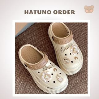 Dép sục crocs nữ kèm sticker đá chuẩn xixitiao - Hatuno order
