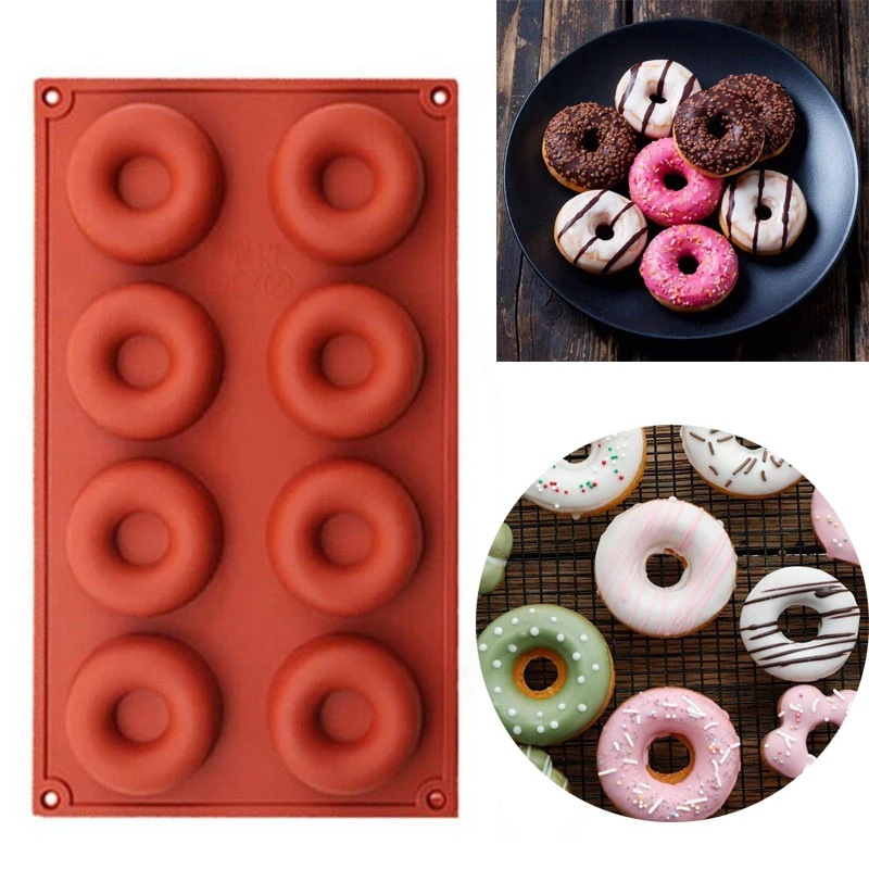 KHUÔN SILLICON 8 DONUT 6.3CM ( 2503.074)