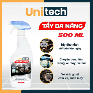 Combo 3 chai tẩy đa năng Unitech - Chuyên vệ sinh đầu bò xe máy, gỉ sét, vết bẩn lâu ngày