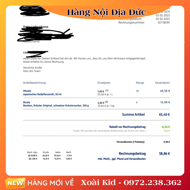 Kẹo ngậm ho thảo mộc Ricola Original Herb 250gr Đức