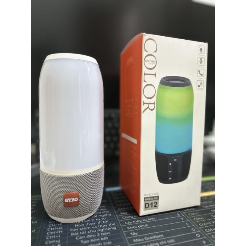 Loa Bluetooth TWS D12 Super Bass LED full Color