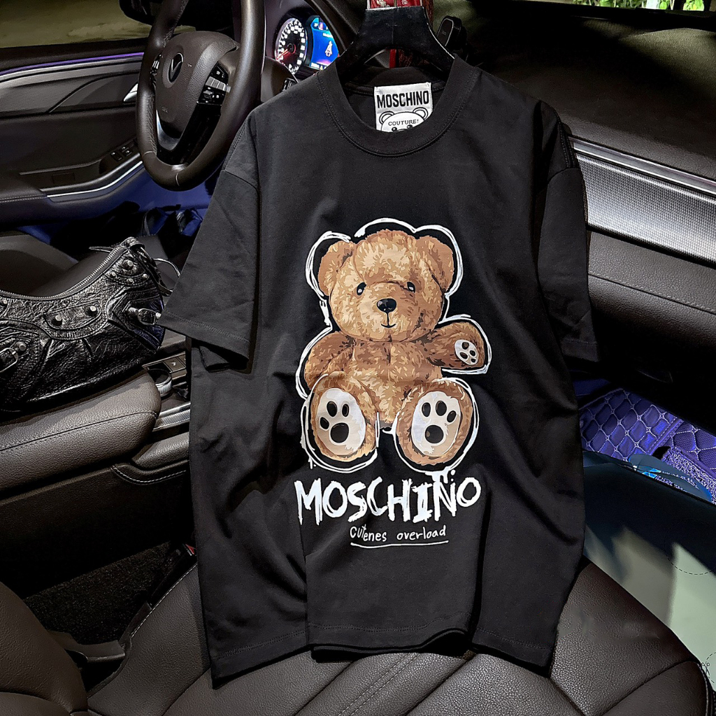 Áo Thun Gấu Moschino Form Rộng Tay Lỡ Vải , Áo Phông Local Brand Unisex Nam Nữ Cotton 100% Thoáng Mát | BigBuy360 - bigbuy360.vn