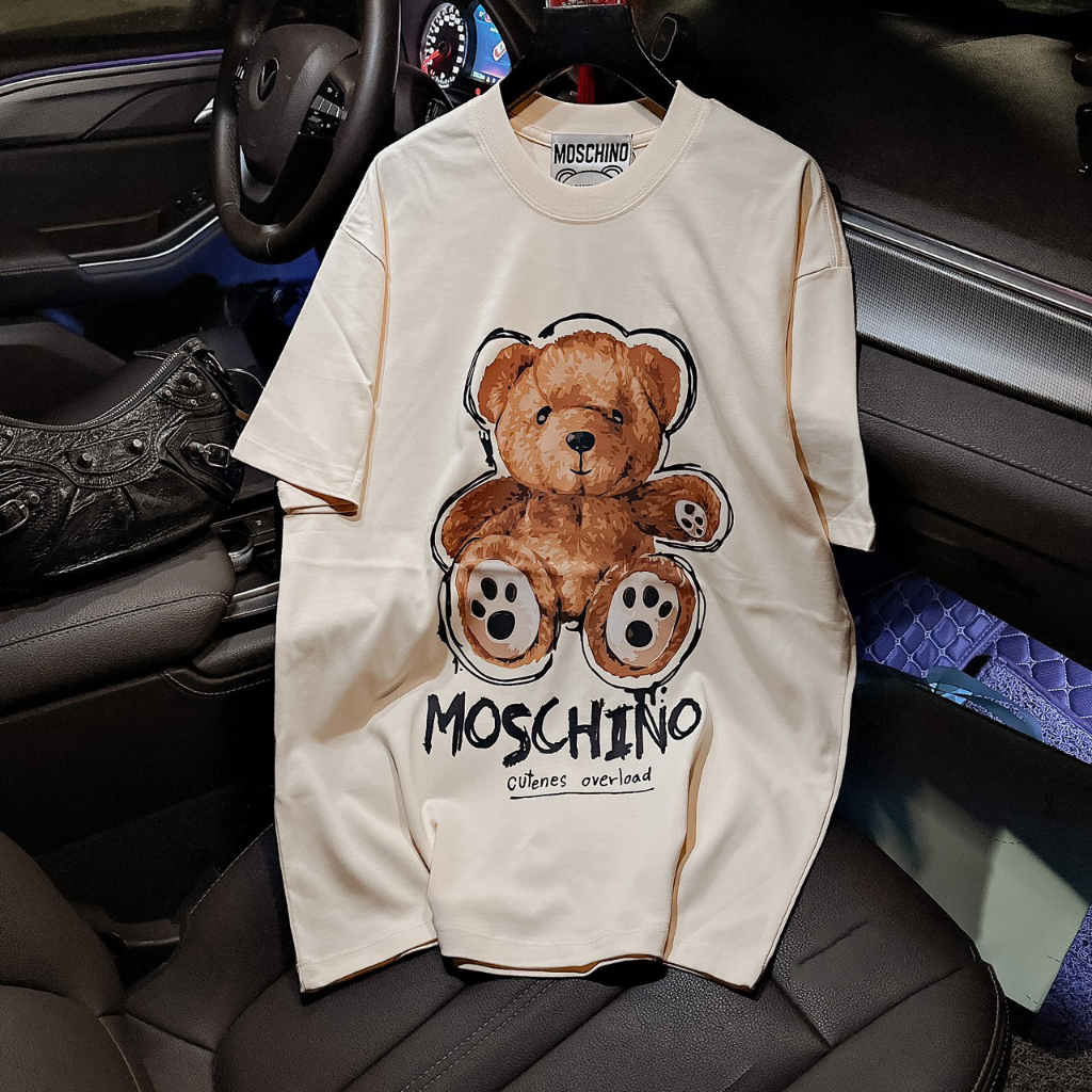 Áo Thun Gấu Moschino Form Rộng Tay Lỡ Vải , Áo Phông Local Brand Unisex Nam Nữ Cotton 100% Thoáng Mát | BigBuy360 - bigbuy360.vn