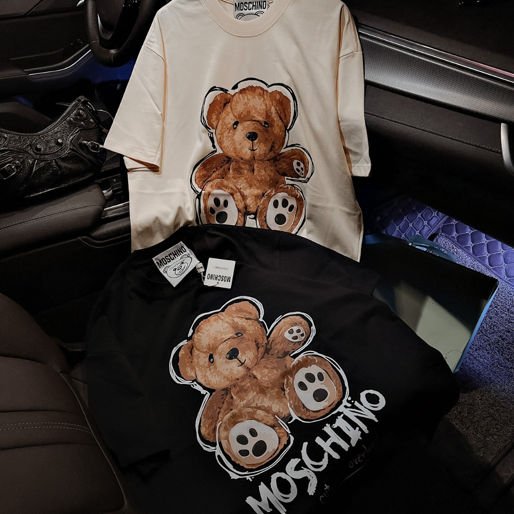 Áo Thun Gấu Moschino Form Rộng Tay Lỡ Vải , Áo Phông Local Brand Unisex Nam Nữ Cotton 100% Thoáng Mát | BigBuy360 - bigbuy360.vn