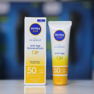 Hàng đức kem chống nắng kết hợp chống lão hoá nivea sun anti-age q10.