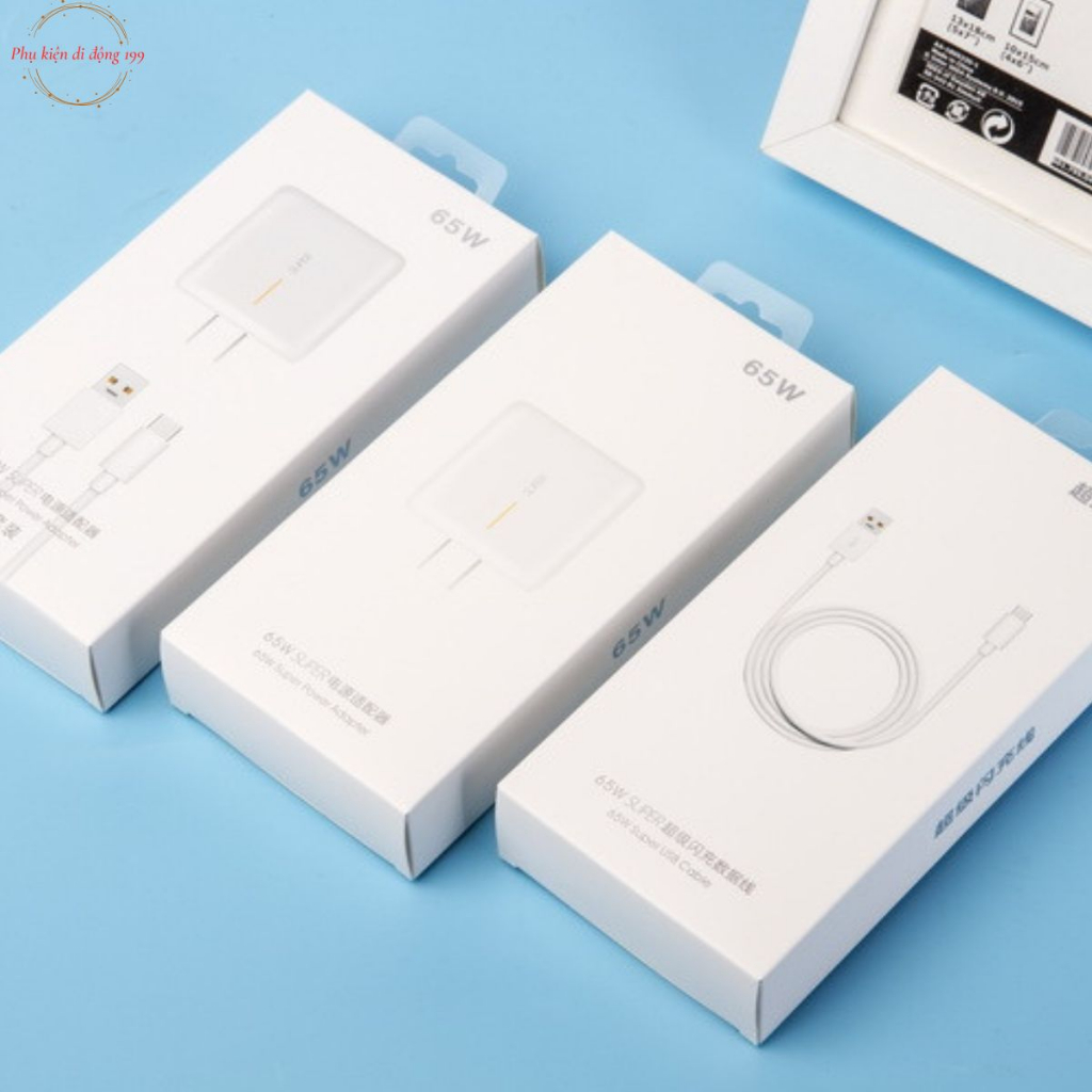 Bộ Sạc Nhanh OPPO 65W, Bộ sạc Super Vooc 65W Siêu Nhanh X2,Reno5,Realme 7 Pro,Reno4 Pro,Reno6 và các dòng type C