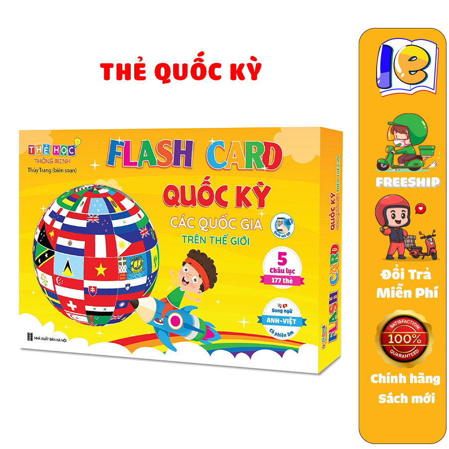 Sách - Flash Card Quốc Kỳ Các Quốc Gia Trên Thế Giới - Thẻ Học Thông Minh